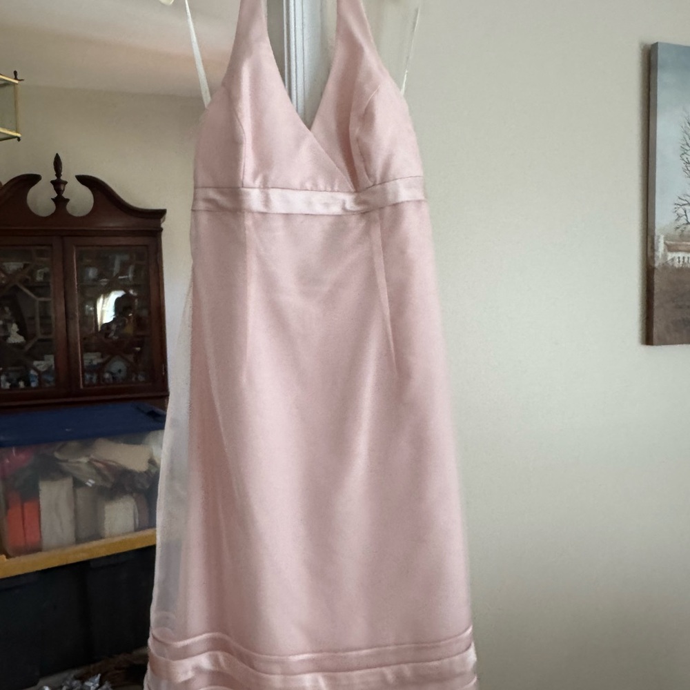 David's Bridal Soft Pink Dress